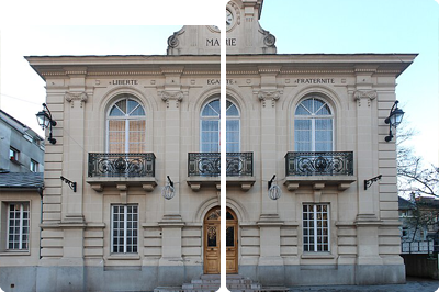 Image en deux parties de la ville de Bagneux